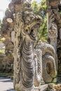 Guardian Sculpture of Pura Tirta Empul temple Holy Spring Waters, Bali, Indonesia Royalty Free Stock Photo