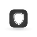 Guardian shield app icon, protection icon in flat style. Vector illustration isolated on white background