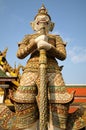 Guardian statue at Wat Phra Kaew Royalty Free Stock Photo