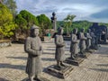 Guardian statues at the Khai Dinh Tomb near Hue, Vietnam Royalty Free Stock Photo