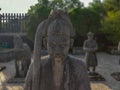 Guardian statues at the Khai Dinh Tomb near Hue, Vietnam Royalty Free Stock Photo