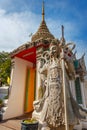 Guardian Statues at Wat Pho (Pho Temple) in Bangkok Royalty Free Stock Photo