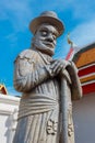 Guardian Statues at Wat Pho (Pho Temple) in Bangkok Royalty Free Stock Photo