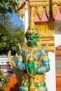 Guardian Suriyaphob statue in Thailand wat