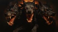 Guardian of the Underworld: AI-Crafted Painting Unleashes Ancient Greek Cerberus