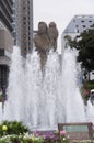 Yokohama Japan Guardian of the water statue Royalty Free Stock Photo