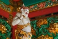 A Guardian at Yashamon Gate in Taiyuinbyo, Nikko, Japan