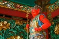 A Guardian at Yashamon Gate at Taiyuinbyo Shrine in Nikko, Japan