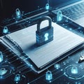 Guardians of data for creating a robust document system cyber security network ai generated Royalty Free Stock Photo