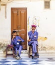Guardians inside the City Palace of Udaipur have a rest