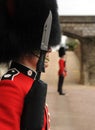 British Guardsmen Windsor castle Royalty Free Stock Photo