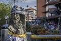 Guardians statue at badung traditional market Bali