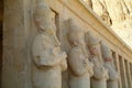 Guardians at the Temple of Queen Hatshepsut, Egypt Royalty Free Stock Photo