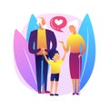 Guardianship abstract concept vector illustration.