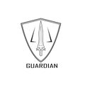 Guardien shield sword