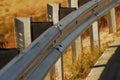 Guardrail in fall Royalty Free Stock Photo