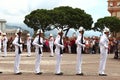 Guards ceremony near Prince`s Palace, Monaco City