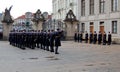 Guards change at Prague castle Royalty Free Stock Photo
