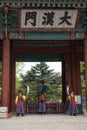 Guards at the Deoksugung Palace in Seoul