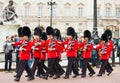 Guards of Honor at the Buckingham palace in London Royalty Free Stock Photo