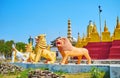 The guards of Maha Bodhi Ta Htaung monastery, Monywa, Myanmar