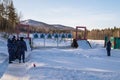 The guards on the range carried out an exercise in pistol shooting