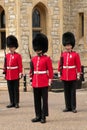 Guards in uniform in London Royalty Free Stock Photo