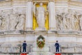 Guards at Victor Emmanuel II Monument Altar of the Fatherland, built in honor of the first king of Italy, in Rome