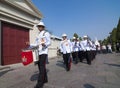 Guardsman parade in Grand Palace Royalty Free Stock Photo