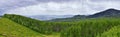 Guardsman Pass views of Panoramic Landscape of the Pass, Midway and Heber Valley along the Wasatch Front Rocky Mountains, Summer F Royalty Free Stock Photo