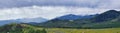 Guardsman Pass views of Panoramic Landscape of the Pass, Midway and Heber Valley along the Wasatch Front Rocky Mountains, Summer F Royalty Free Stock Photo