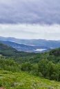 Guardsman Pass views of Panoramic Landscape of the Pass, Midway and Heber Valley along the Wasatch Front Rocky Mountains, Summer F Royalty Free Stock Photo