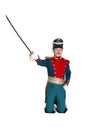 Guardsman with a saber nineteenth century Royalty Free Stock Photo