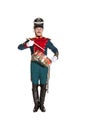 Guardsman with a saber nineteenth century Royalty Free Stock Photo