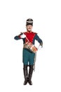 Guardsman with a saber nineteenth century Royalty Free Stock Photo