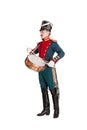 Guardsman with a saber nineteenth century Royalty Free Stock Photo