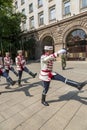 Guardsmen at the entrance to the residence of the President of Bulgaria