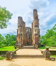 The guardstones at Lankathilaka Temple