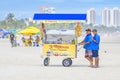 Vendors selling Tapioca on the beach