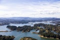 Guatape lake in Antioquia, Colombia