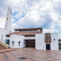 The Guatavita town central church Royalty Free Stock Photo