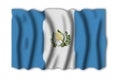 Guatemala 3D rendering flag of the world