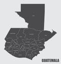 Guatemala departments map