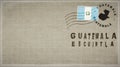 Guatemala Escuintla Vintage Mail Envelope Royalty Free Stock Photo