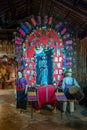 Religious display with musicians, Finca La Azotea, La Antigua, Guatemala