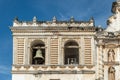 Bells on side of San Francisco church, La Antigua, Guatemala