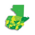 Guatemala political map of administrative divisions