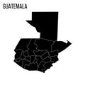 Guatemala political map of administrative divisions