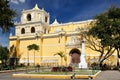 Guatemala, View on the La Merced church in Antigua Royalty Free Stock Photo
