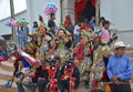Guatemalan fiesta Masked dancers